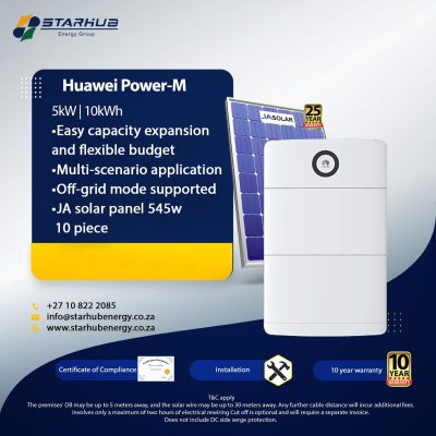 Huawei Power-M 5kW | 10kW with 10-piece solar panel